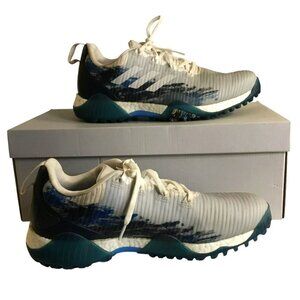 Adidas Club Chaos Spikeless Golf Shoes L7W5341 Gray and Blue Sz Men's 9.5